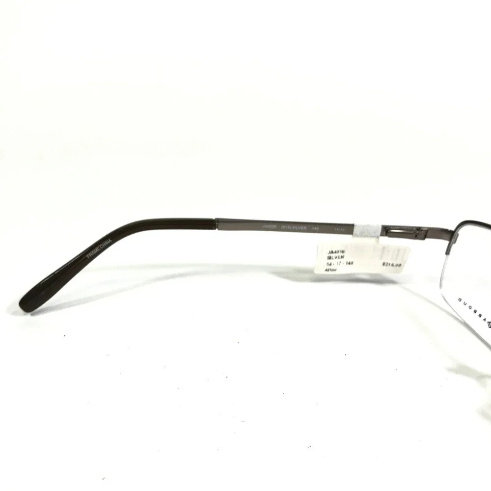 Joseph Abboud Eyeglasses Frames JA4036 015 SILVER Rectangular Half Rim 54-17-140